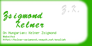 zsigmond kelner business card